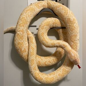 Stuffed Animal-  Burmese Python Snake- 100 Inch Long